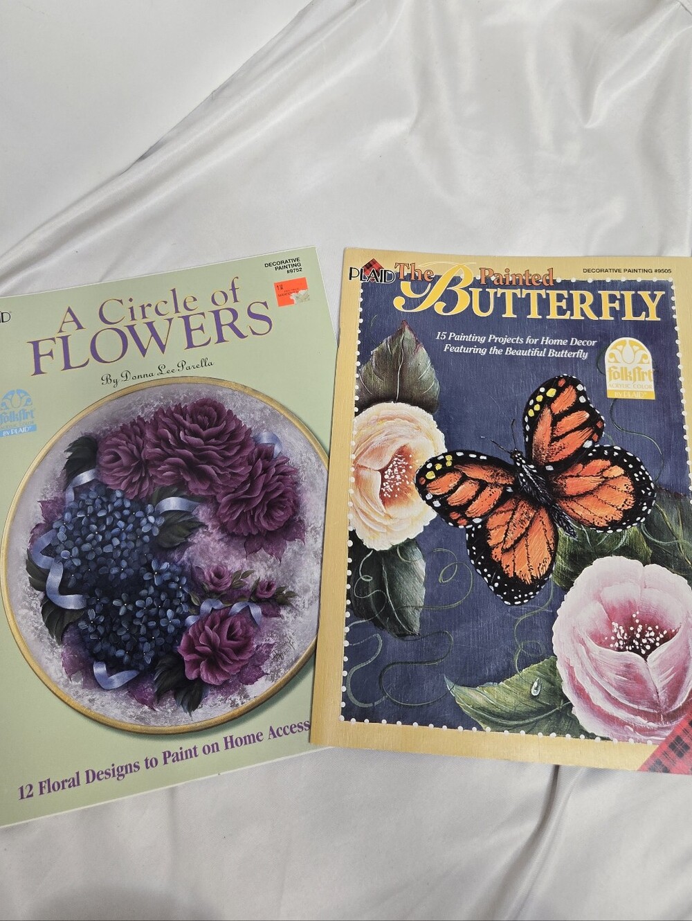 NEW Vintage Plaid decorative painting projects butterfly and floral patterns